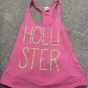 Pink Hollister tank top